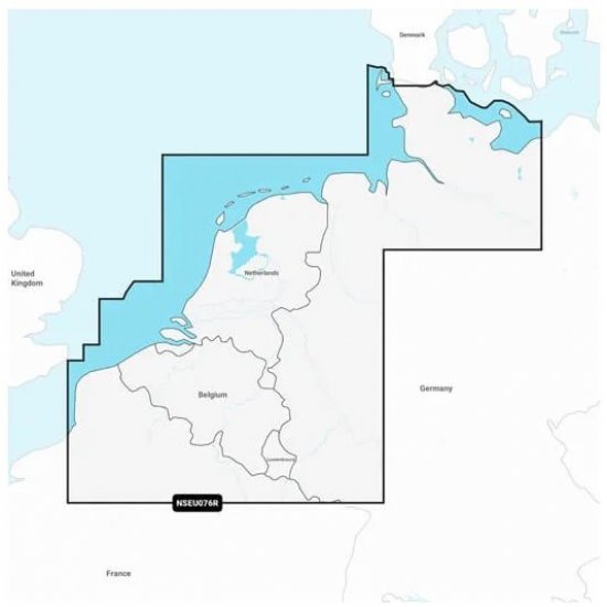 Garmin Navionics kaart NSEU076R Benelux en Duitsland, West Waterkaarten