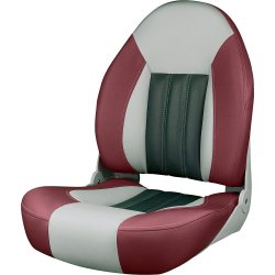 Tempress Probax Orthopedic Boat Seat Rasberry Gray Carbon